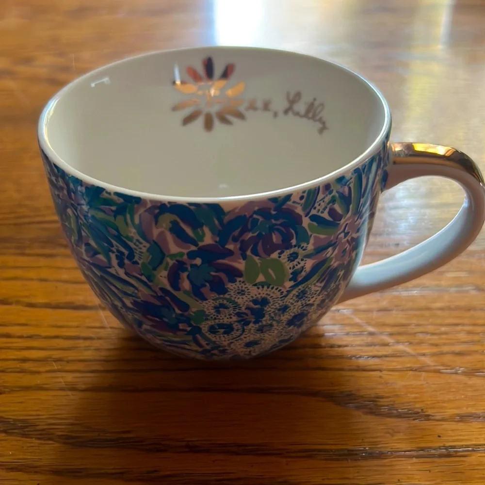 Lilly Pulitzer pair coffee mugs NWOT